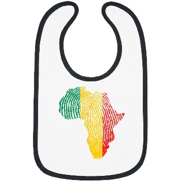 Discover Pan African Flag Fingerprint Black History Month Proud Bibs