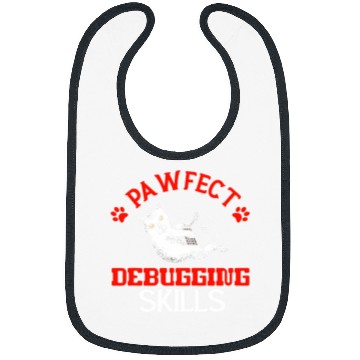 Discover Developer Programmer Coder Computer Cat Lover Pet Owner Bibs