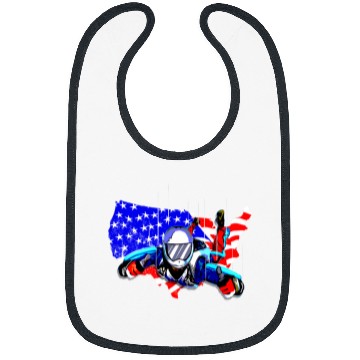 Discover Skydiving Gift American Flag Skydiving Skydiver Gift Bibs