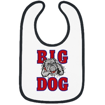 Discover Big Dog Colorful Comic Dog Illustration Novelty Art Design Bibs