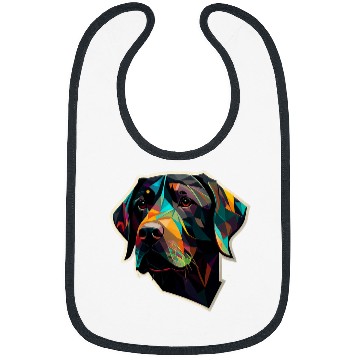 Discover Labrador Lab Dog Labrador Low Poly Labbi Dog 3 Bibs