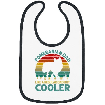Discover Dog Pomeranian vintages Retro Pomeranian Dad Like A Regular Dad Fathers Day 322 Bibs