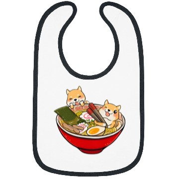 Discover Dog Shiba Inu Funny Shiba Inu Ramen Bowl Japanese Kawaii Dog Mom Gift Bibs