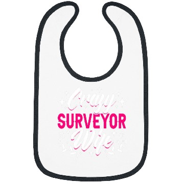 Discover crazys Surveyor Wife Survey Surveying 2 Bibs