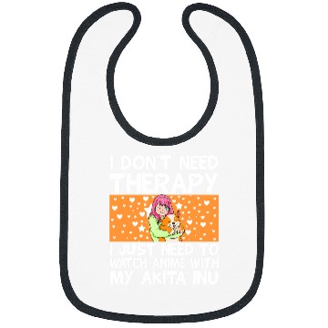 Discover Dog Akita Anime Art for Teen Girls Akita Inu Dog Merch Anime Lovers 3 Bibs