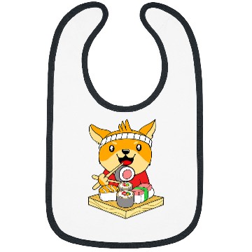 Discover Dog Shiba Inu Cute Japanese Sushi Chef Shiba Inu Sushi Bibs