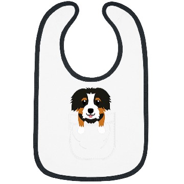 Discover Cute Bernedoodle Dog in Pocket Bibs