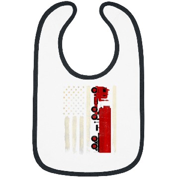 Discover Trucker Gifts Tractor Trailer 18 Wheeler Design On Back 33 Bibs