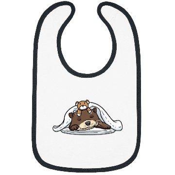 Discover Otters Napping Otter With Stuffed Animal Sleeping Sleep Bibs