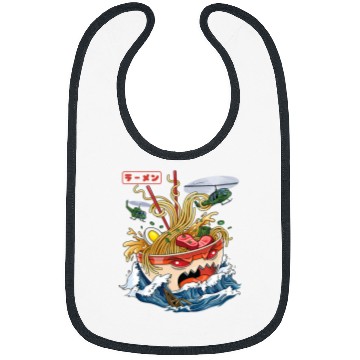Discover Great Ramen of Kanagawa Japanese Food Kaiju Kawaii Ramen Bibs