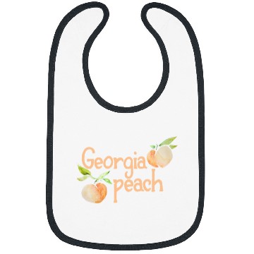Discover Georgia Peach cute peaches art fun peachy Bibs
