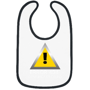 Discover Error 404 Costume Not Found Lazy Halloween Costume Coding 1 Bibs