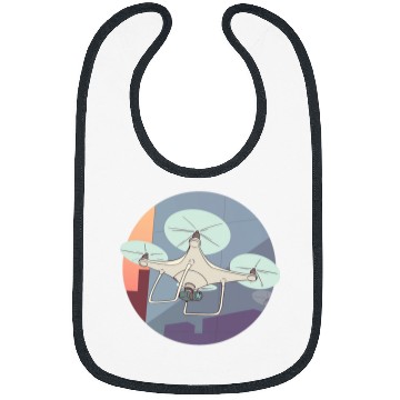 Discover Drone Pilot vintages Retro RC Quadcopter Bibs