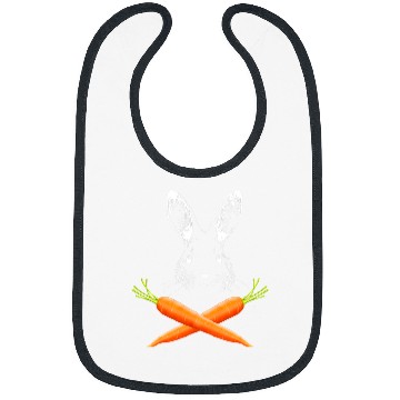 Discover Rabbits Skull Rabbit Crossbones Carrots Easter Day Bibs