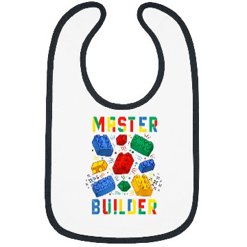 Discover Brick Builder Funny Blocks Master Builder 2 Bibs