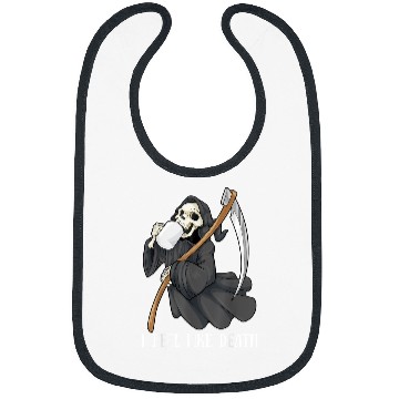 Discover Skeletons Skulls I Feel Like Death Grim Reaper Skull Coffee 19 Skull Bibs