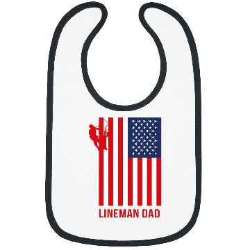 Discover American Flag Lineman Dad Electrical Worker Bibs