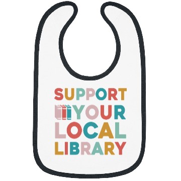 Discover Reading Book Support Your Local Library Book Lovers Librarian Retro Reader Bibs