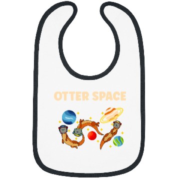 Discover Otters Space Solar System Planets Space Traveler Astronaut Bibs