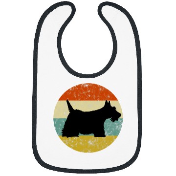 Discover Dog Scottish Terrier Retro Sun vintages Retro Scottie Dog Bibs