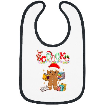 Discover Reading Book Christmas Gingerbread Books Librarian Reader Reading Teacher 1 Reader Bibs