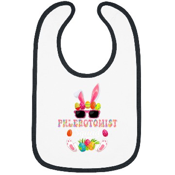Discover Phlebotomist Squad Costume Bunny Sunglasses Easter Eggs Hunt Bibs