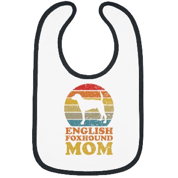 Discover English Foxhound Dog Mom Bibs