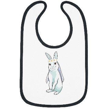 Discover Rabbits Bride Flower wreath Wedding Bibs