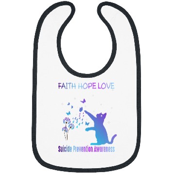 Discover Faith Hope Love suicides Prevention Awareness Bibs