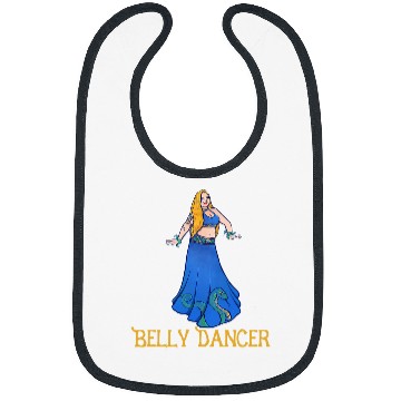 Discover Belly Dance Art blue belly dance Bibs