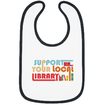 Discover Reading Book Support Your Local Library vintages Library Lover Book Lovers Reader Bibs