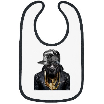 Discover Black Pit Bull Rapper as Hip Hop Artist Dog Bibs