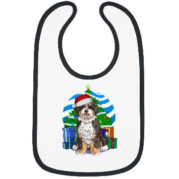 Discover Bernedoodle Dog Funny Christmas Tree Decor Gift Bibs