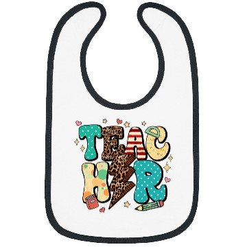 Discover Teacher Job Leopard Lighting Teacher Back To School Teacher Life Bibs