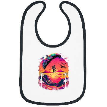 Discover Skydiving Gift Retro Aesthetic Skydive Bibs