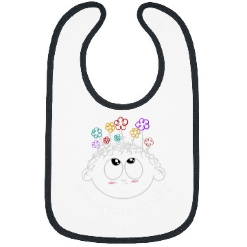 Discover Grow Positive Thoughts Cartoon Flowers Growth Mindset Bibs