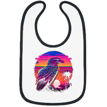 Discover Retro Aesthetic Bald Eagle Bibs