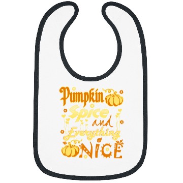 Discover Halloween Pumpkin Spice And Everything Nice bests Fall 377 Pumpkin Bibs