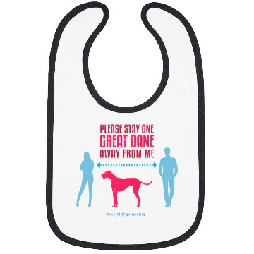 Discover Dog Great Dane Social Distancing Guide Bibs