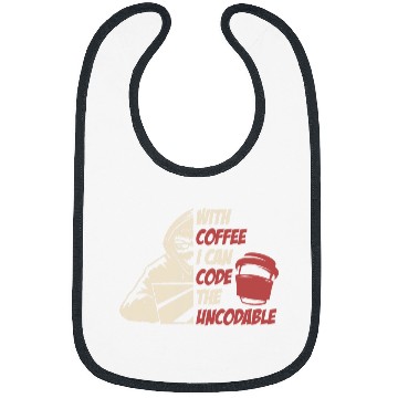Discover Funny Coder Software Engineer Coding Coffee Programmer Bibs