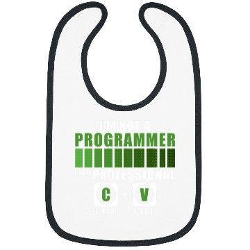 Discover Im Not A Programmer Funny Programming Computer Coder Bibs