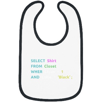 Discover Nerd Computer Mens MySQL SQL PHP Programmer Saying IT Bibs