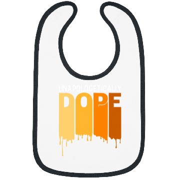 Discover Unapologetically Dope Afro African American Black history Bibs