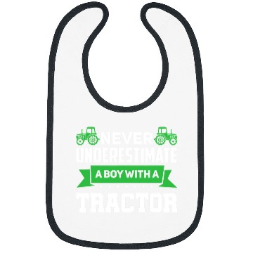 Discover Tractor driving Never underestimate a boy with a tractor Farming Bibs