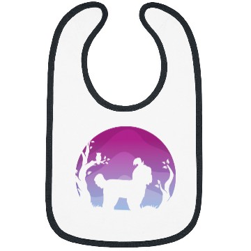 Discover Shih Tzu Dog Retro Bibs