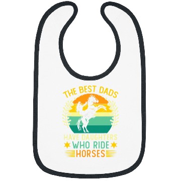 Discover Horse Lover Girl Daughter Fathers Day Horsing Horse Racing 23 Bibs