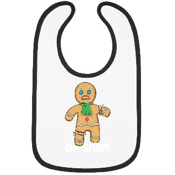 Discover Oh Snap Gingerbread Man Christmas Cookie Costume Baking Team 2 Bibs