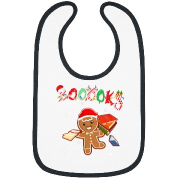 Discover Reading Book Christmas Gingerbread Books Librarian Reader Reading Teacher Reader Bibs