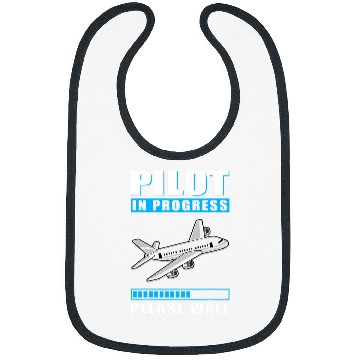 Discover Pilot In Progress Please Wait Education Airplane Bibs