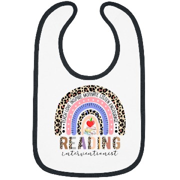 Discover Reading Book Rainbow Reading Interventionist Book Lover Teacher Librarian Reader Bibs